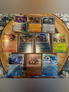 Pokemon 2023 Lot, 70 Cards (10 Modern Reverse Holos + 60 Energy Cards) Bundle